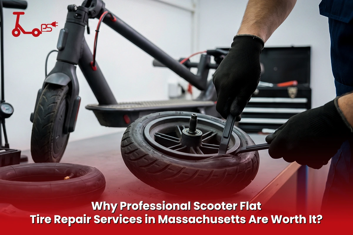 scooter flat tire repair services in Massachusetts